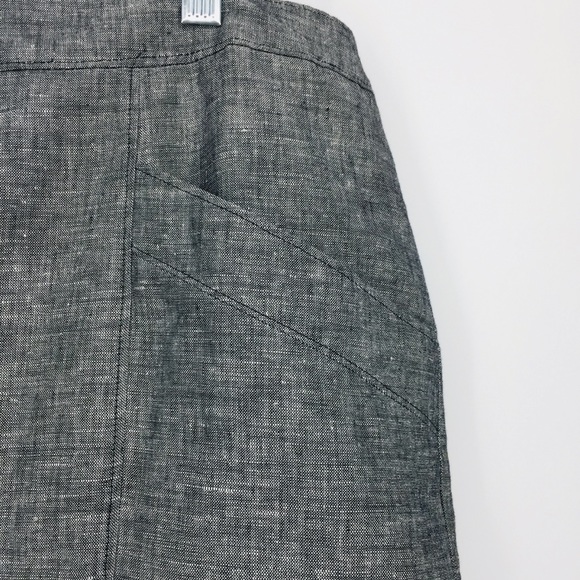 Ann Taylor  Gray Pencil Skirt With Pockets Size 12 - Picture 2 of 6